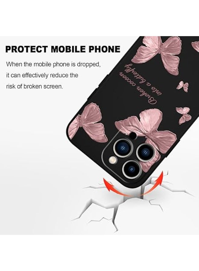 فكرة حافظة TPU ناعمة باللون الأحمر على شكل فراشة لهاتف iPhone 11 Pro max غطاء سيليكون مقاوم للصدمات - Image 4